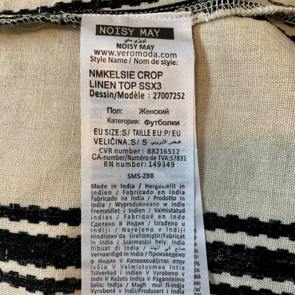 🤩 Darling Cotton/Linen Top by Only BNWT - Picture 4 of 7